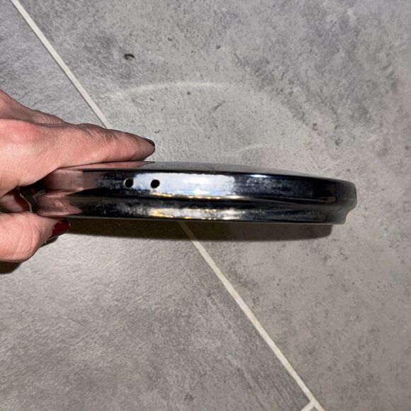 Vintage Volkswagen 6" Chrome Dog Dish Hubcap Center Cap VW Emblem - Picture 8 of 9